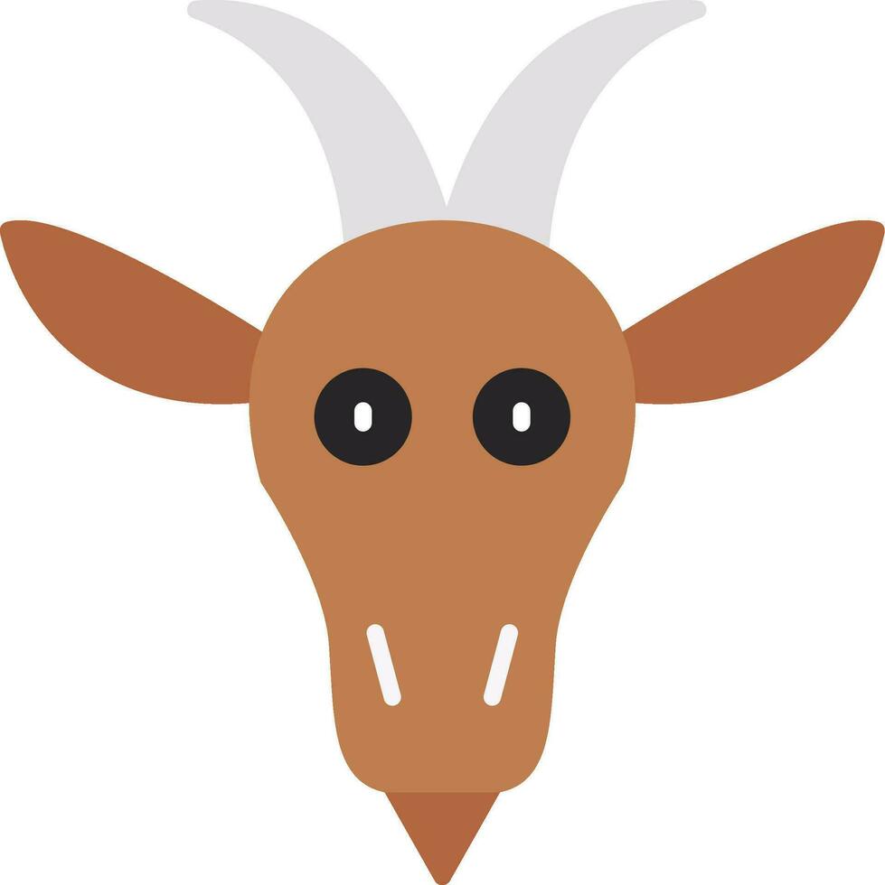 Goat Flat Icon vector