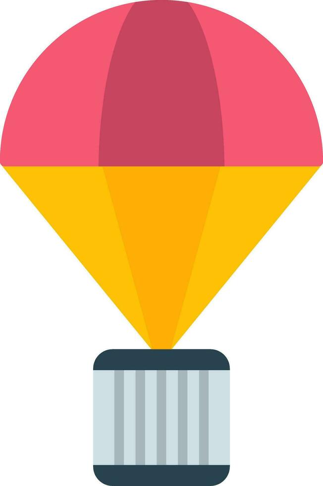 Parachute Flat Icon vector