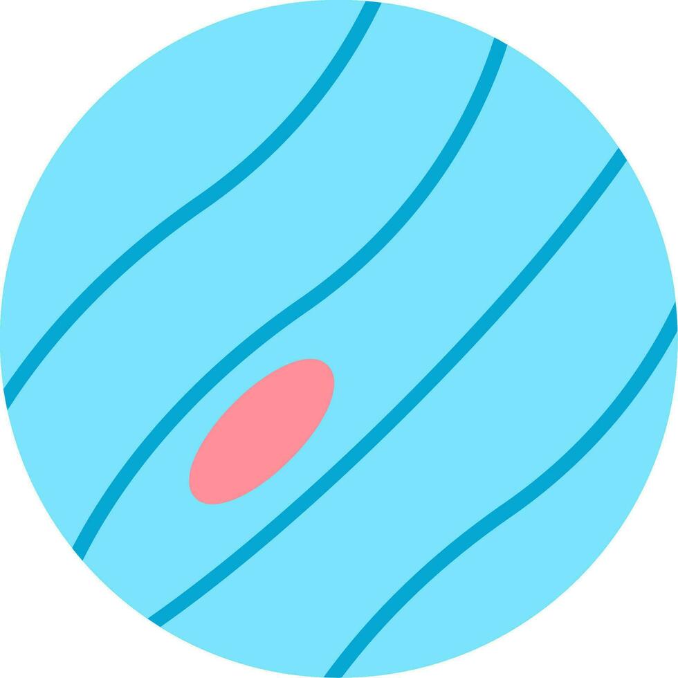 icono de planeta plano vector