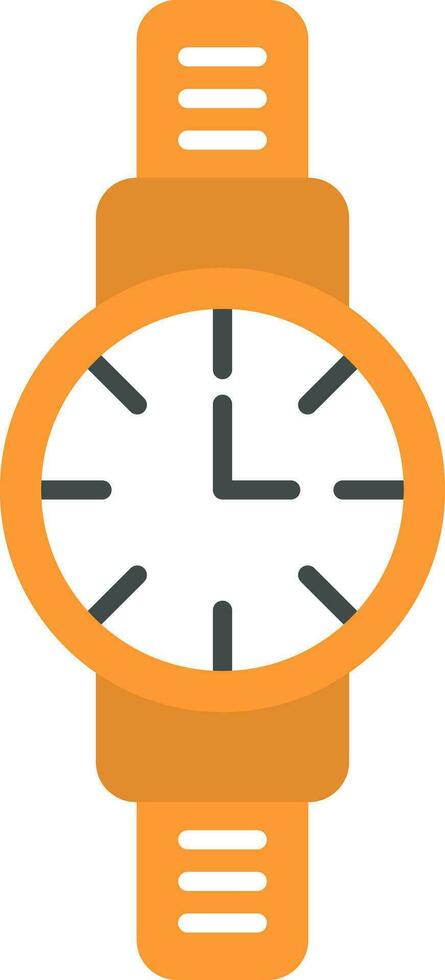 reloj de pulsera icono plano vector