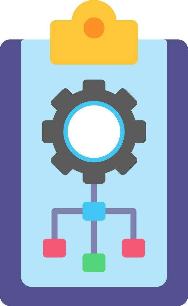 Planning Flat Icon vector