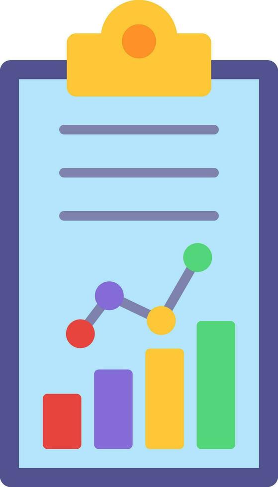 Report Flat Icon vector