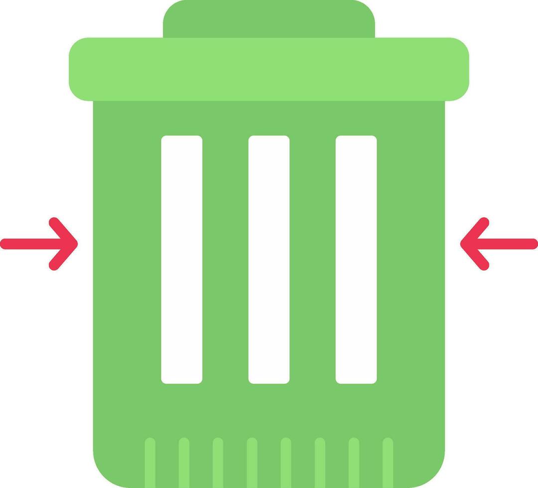 Waste Reduction Flat Icon vector