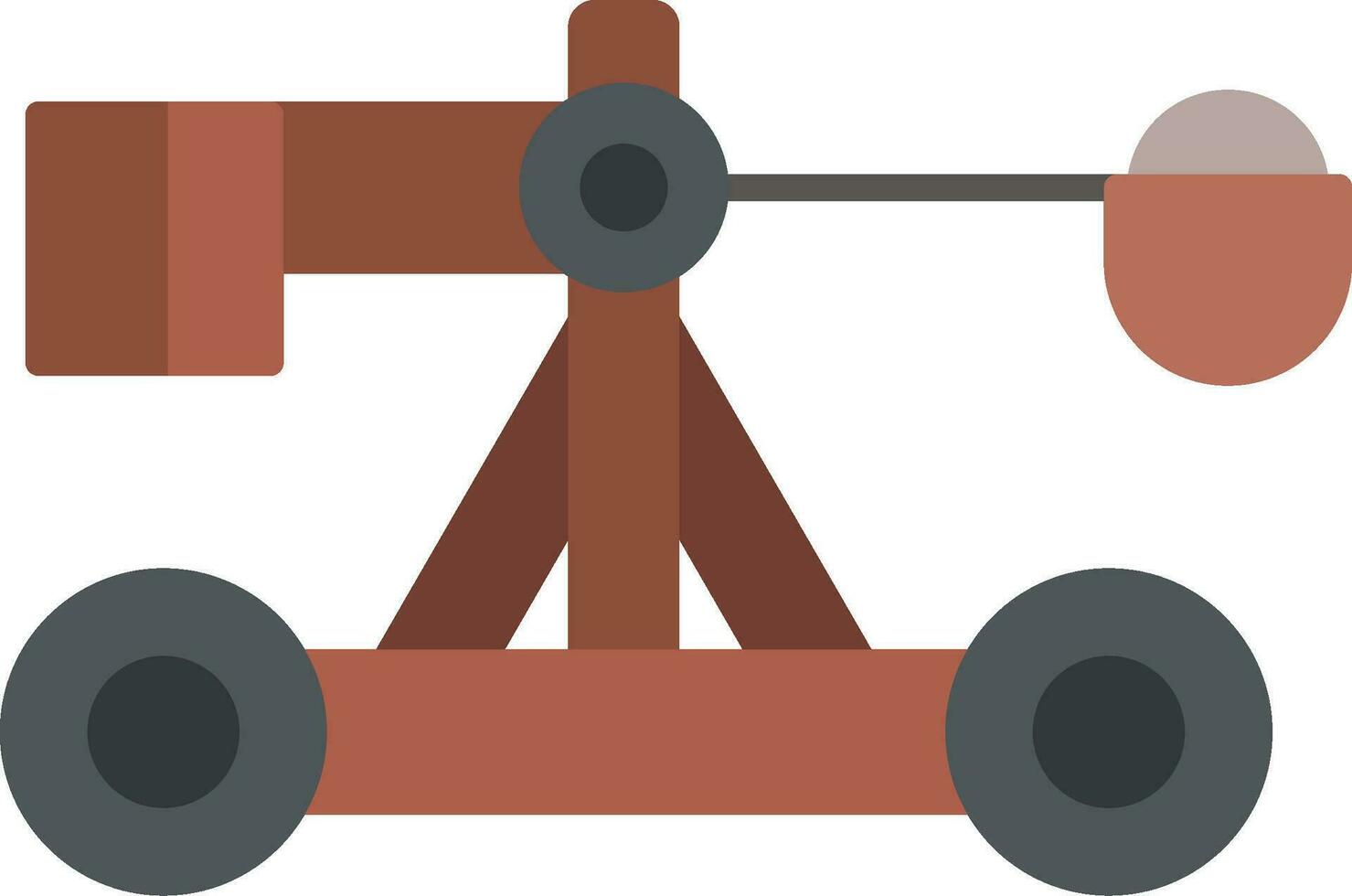 Catapult Flat Icon vector
