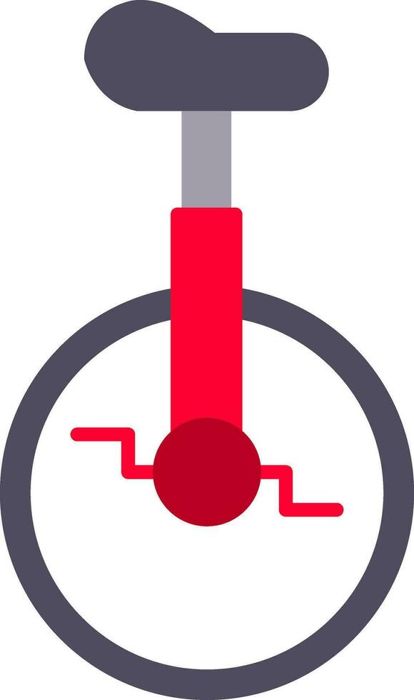 Monocycle Flat Icon vector