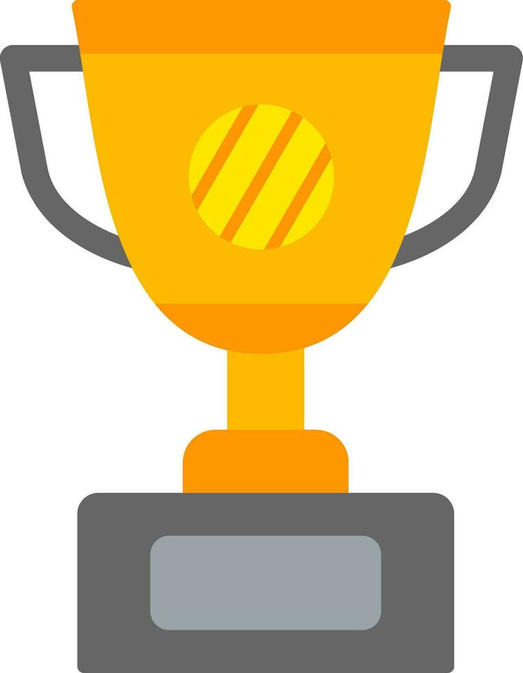 icono plano de trofeo vector