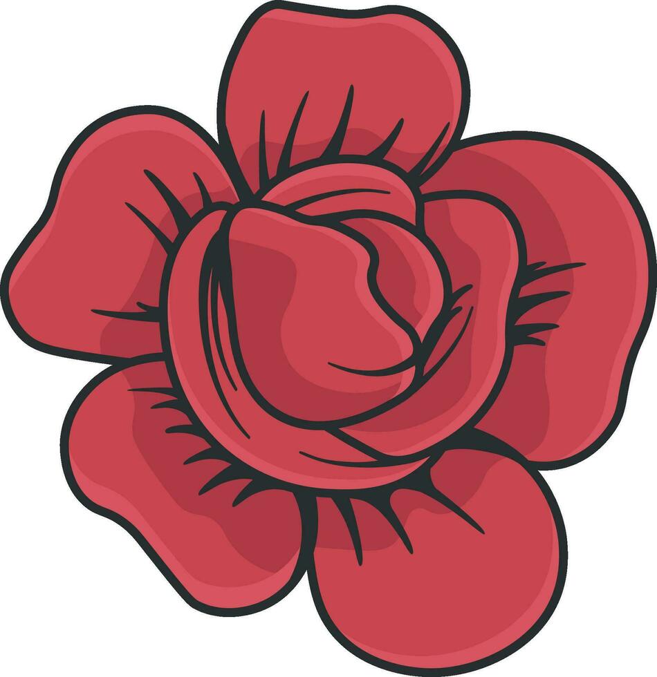 illustration of a rose vector