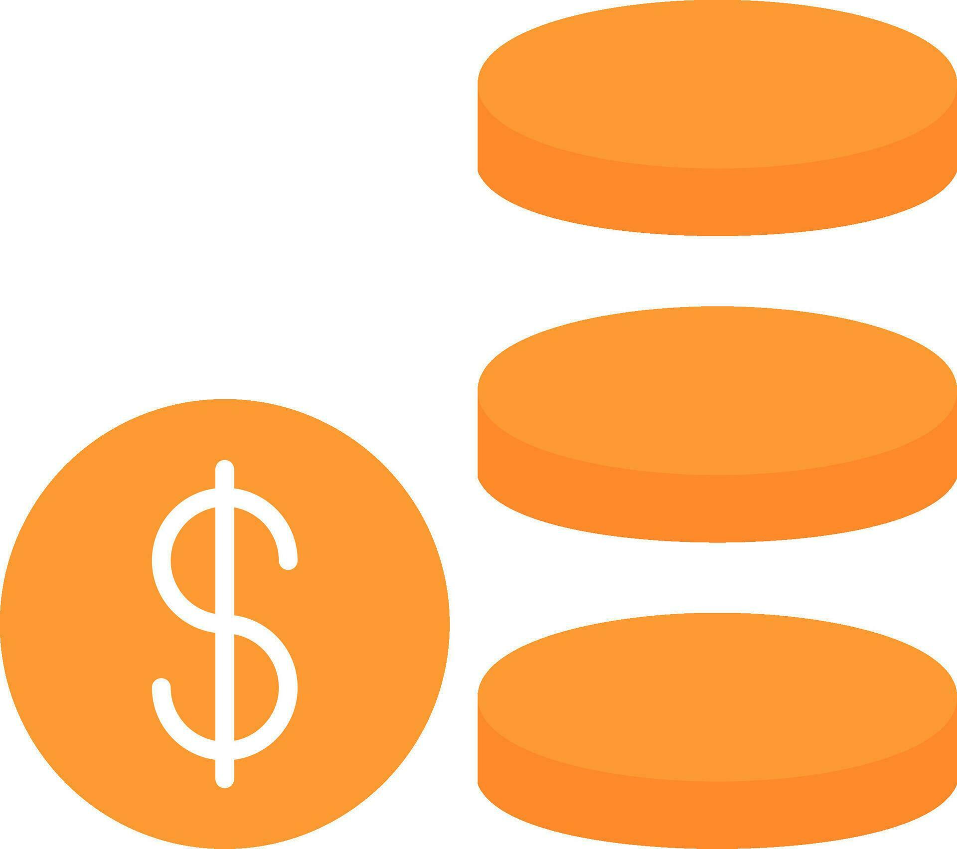 Coin Stack Flat Icon 36894312 Vector Art at Vecteezy