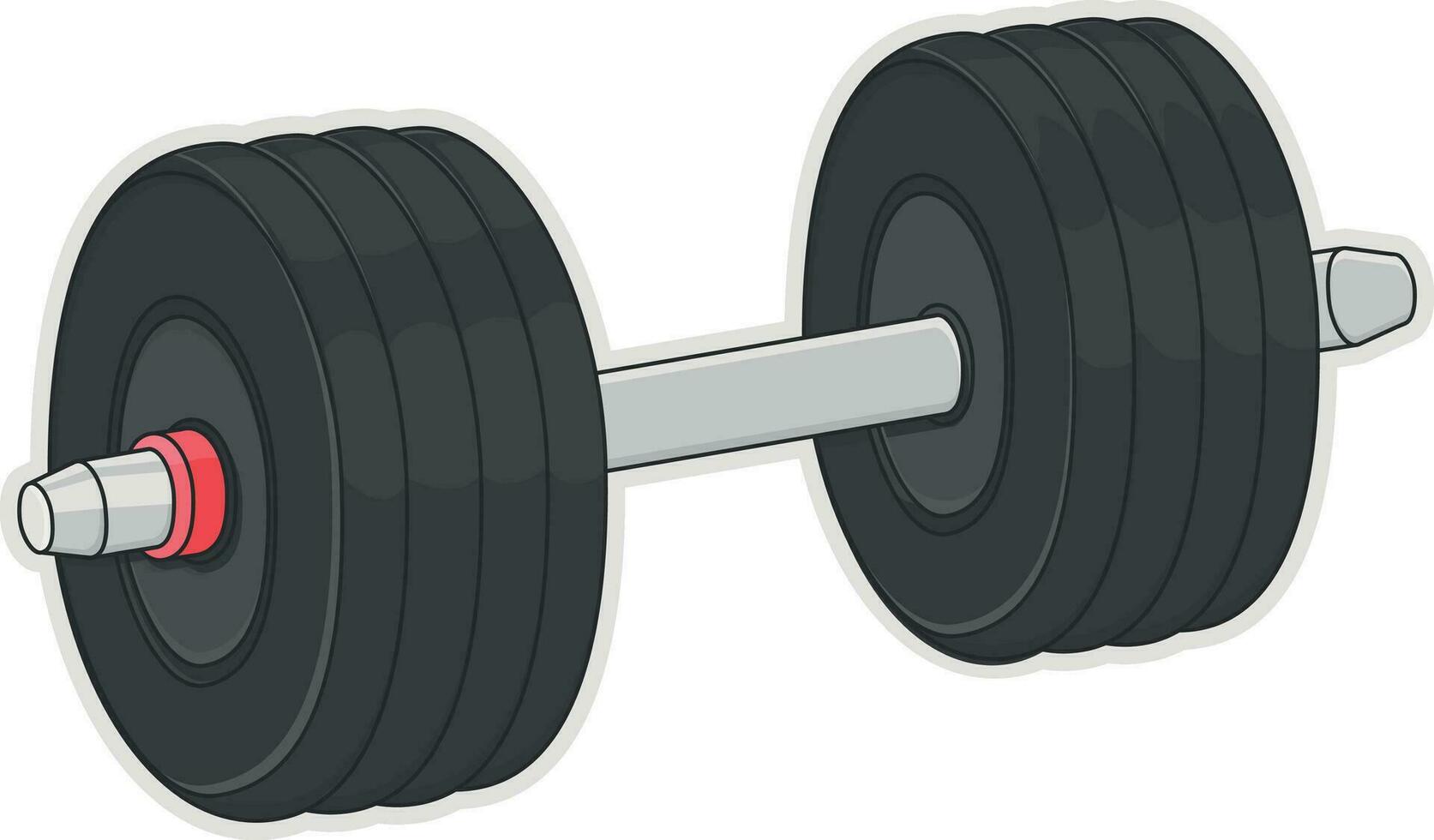 dumbbells for sports without background vector