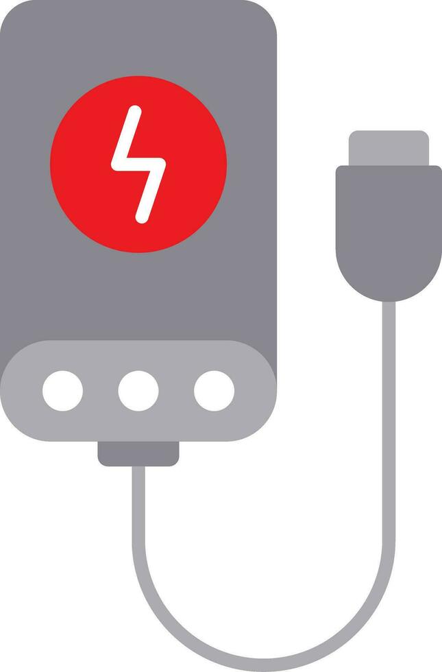 Power Bank Flat Icon vector