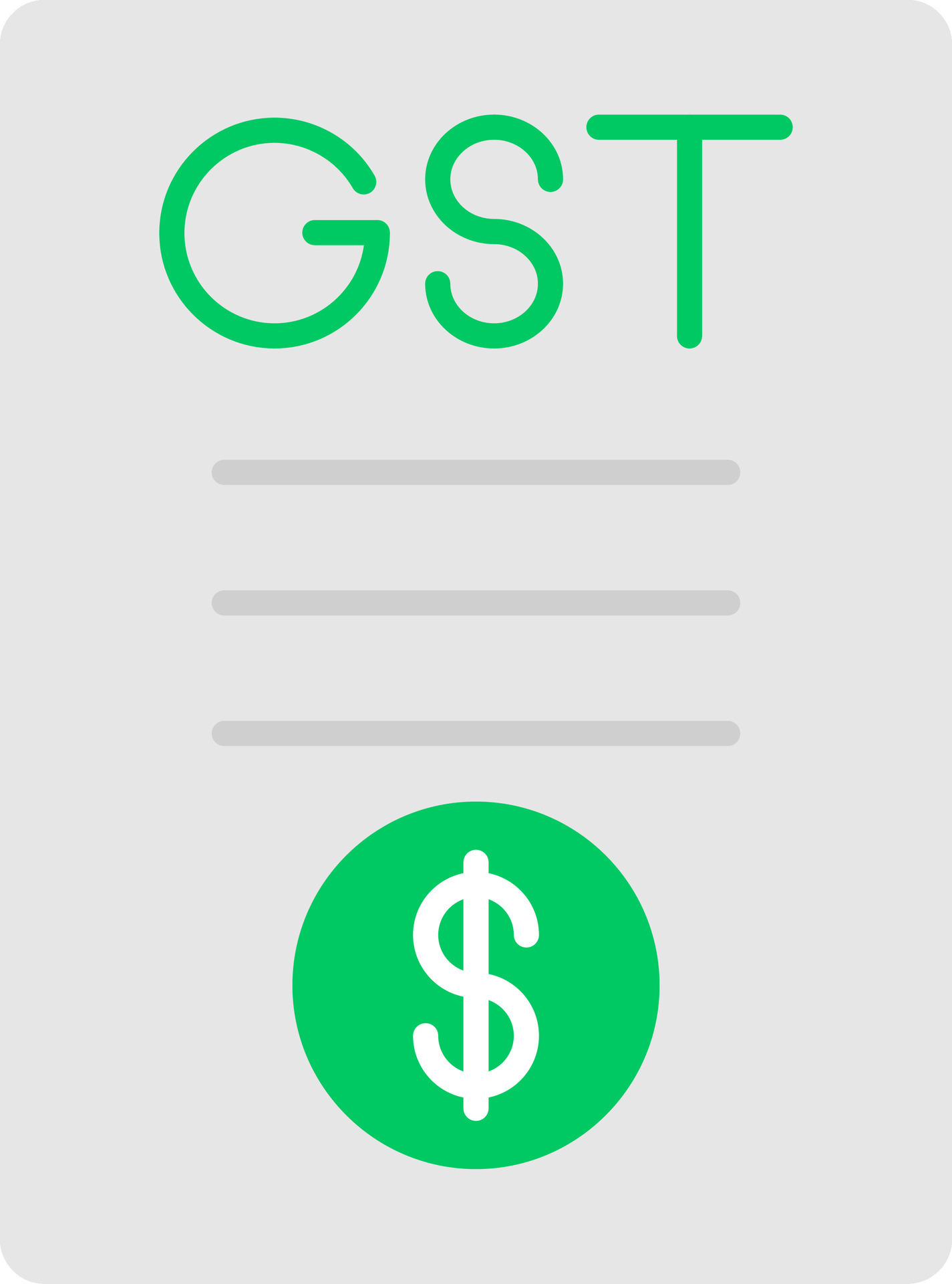 Gst Flat Icon 36894458 Vector Art at Vecteezy