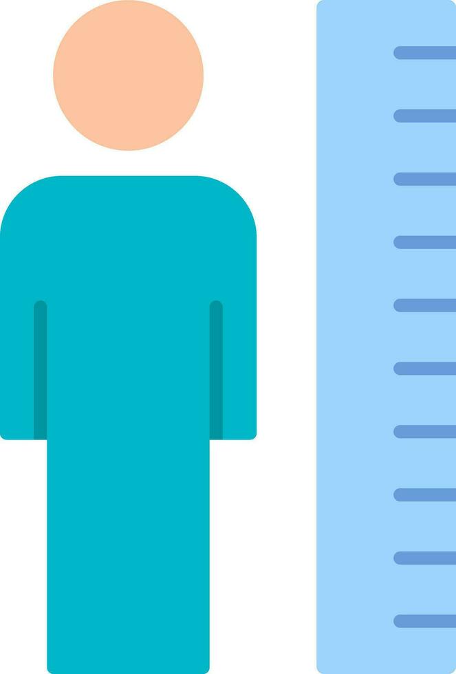 Height Flat Icon vector