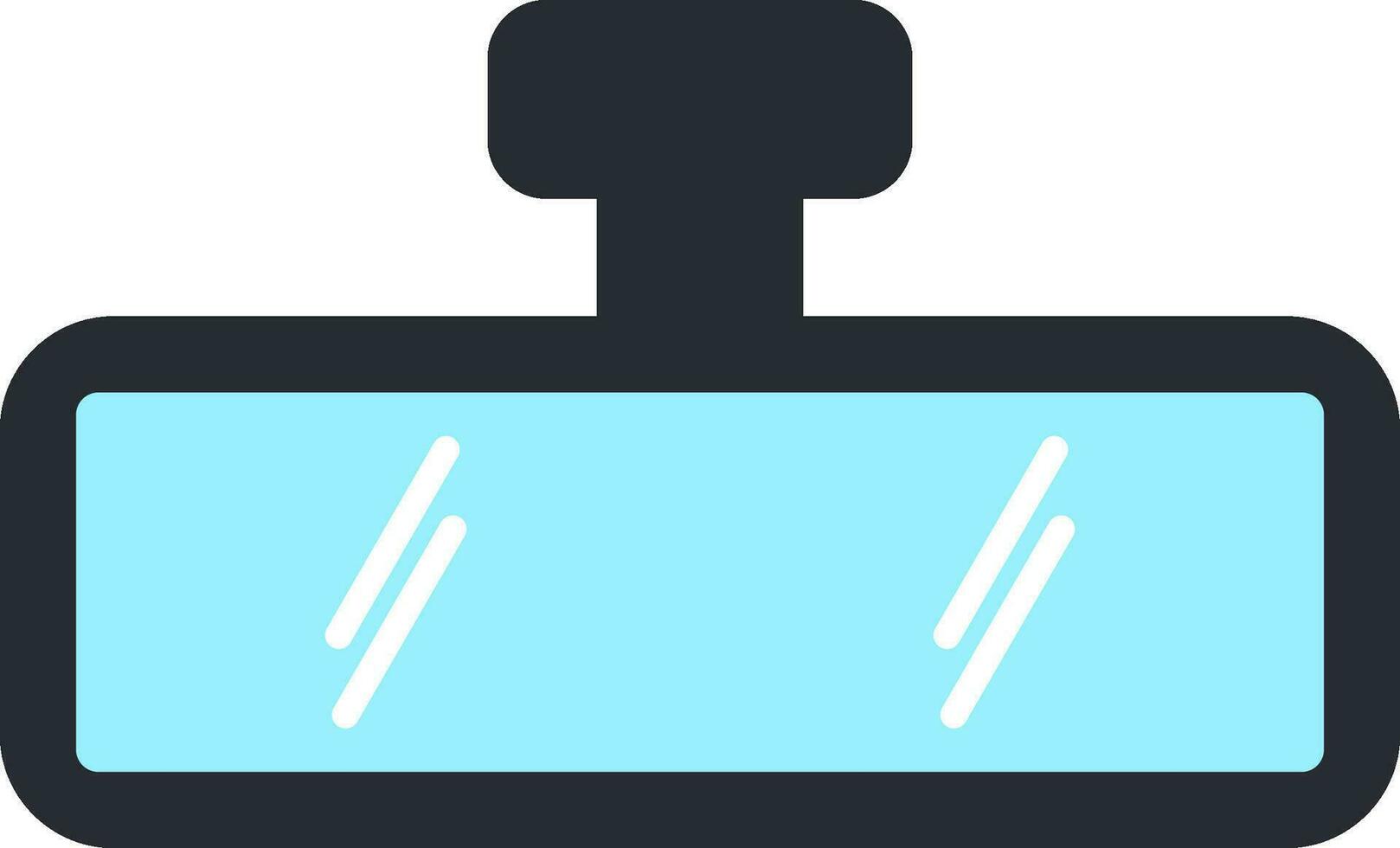 Rearview Flat Icon vector