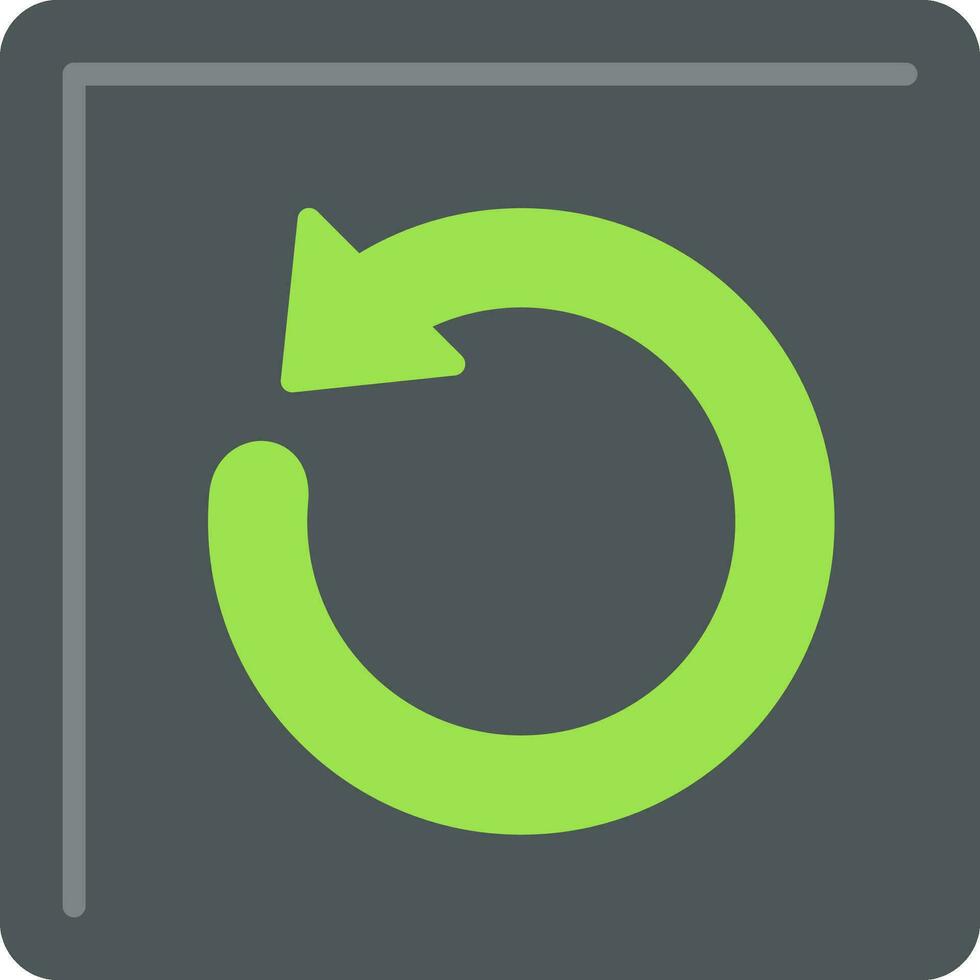 Undo Flat Icon vector