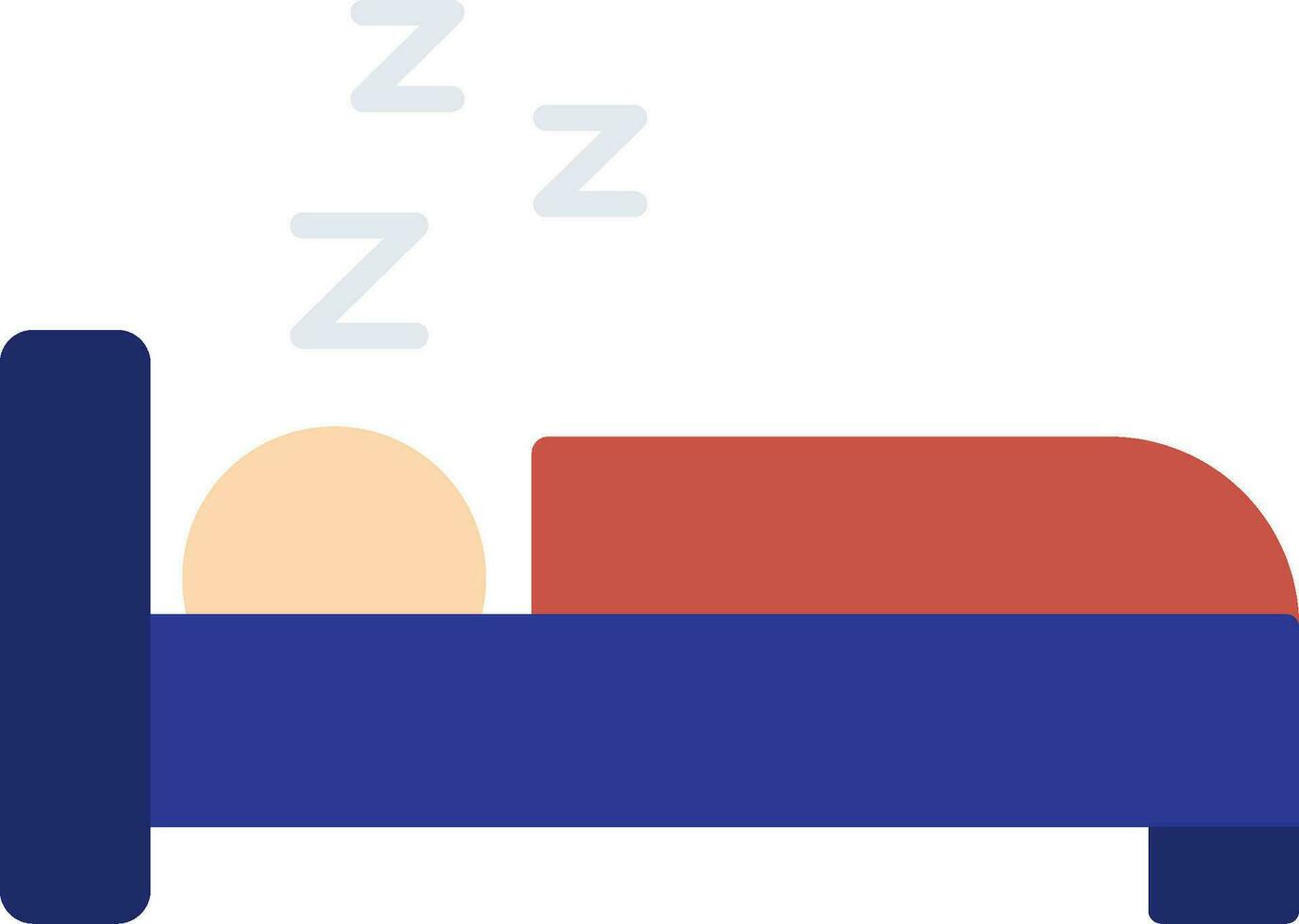 Sleep Flat Icon vector