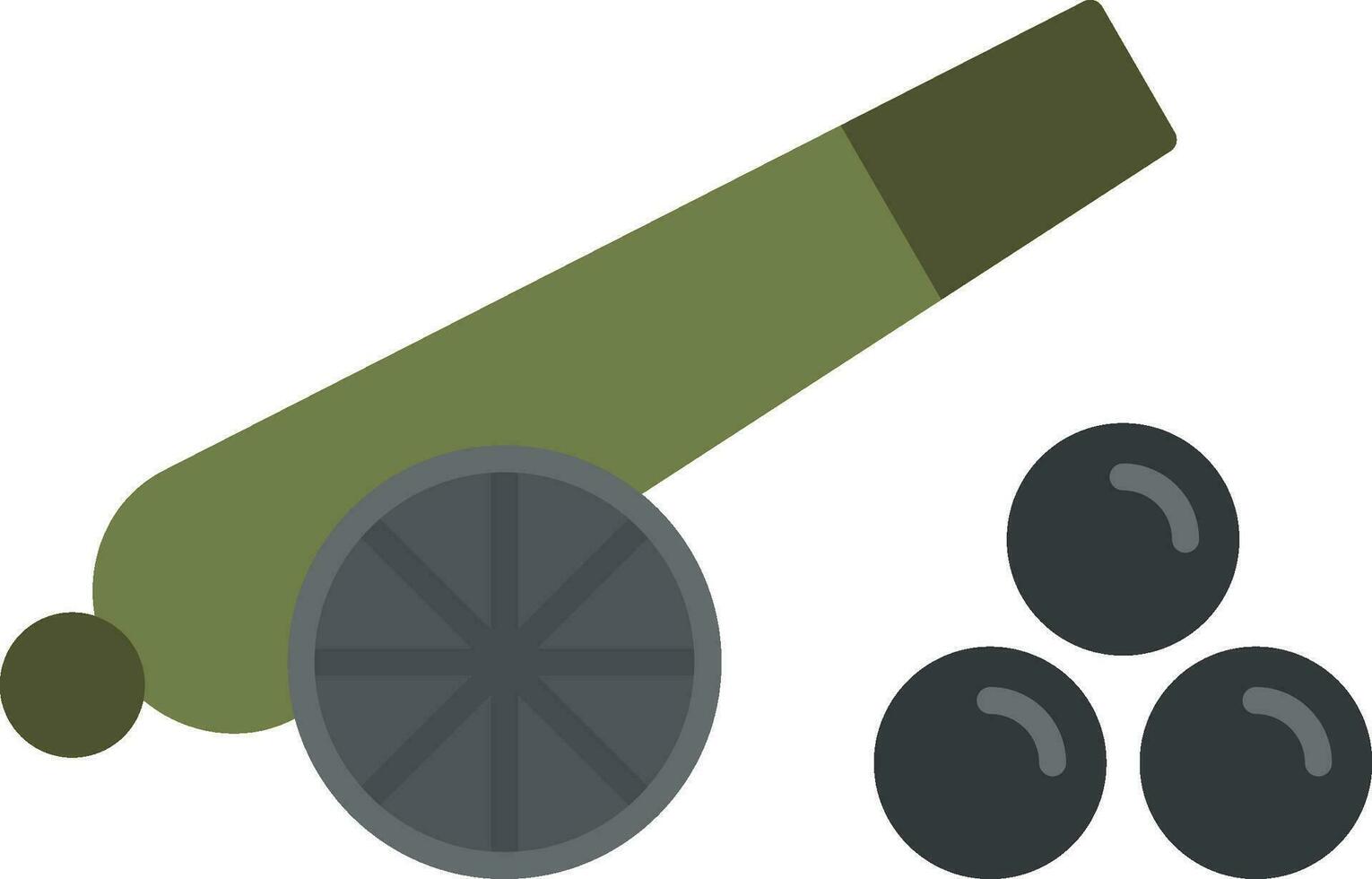 Cannon Flat Icon vector