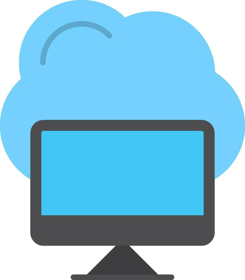 Cloud Computing Flat Icon 36894684 Vector Art at Vecteezy