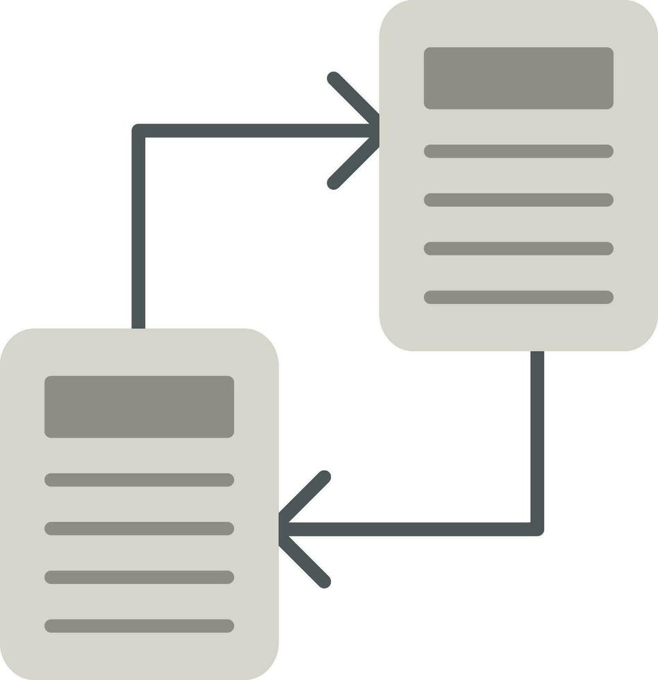 File Sharing Flat Icon vector