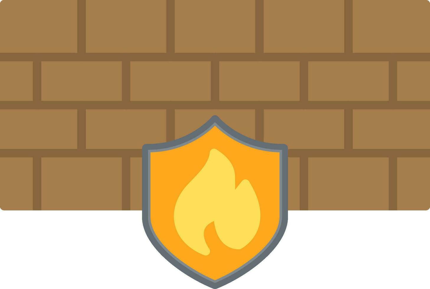 Firewall Flat Icon vector