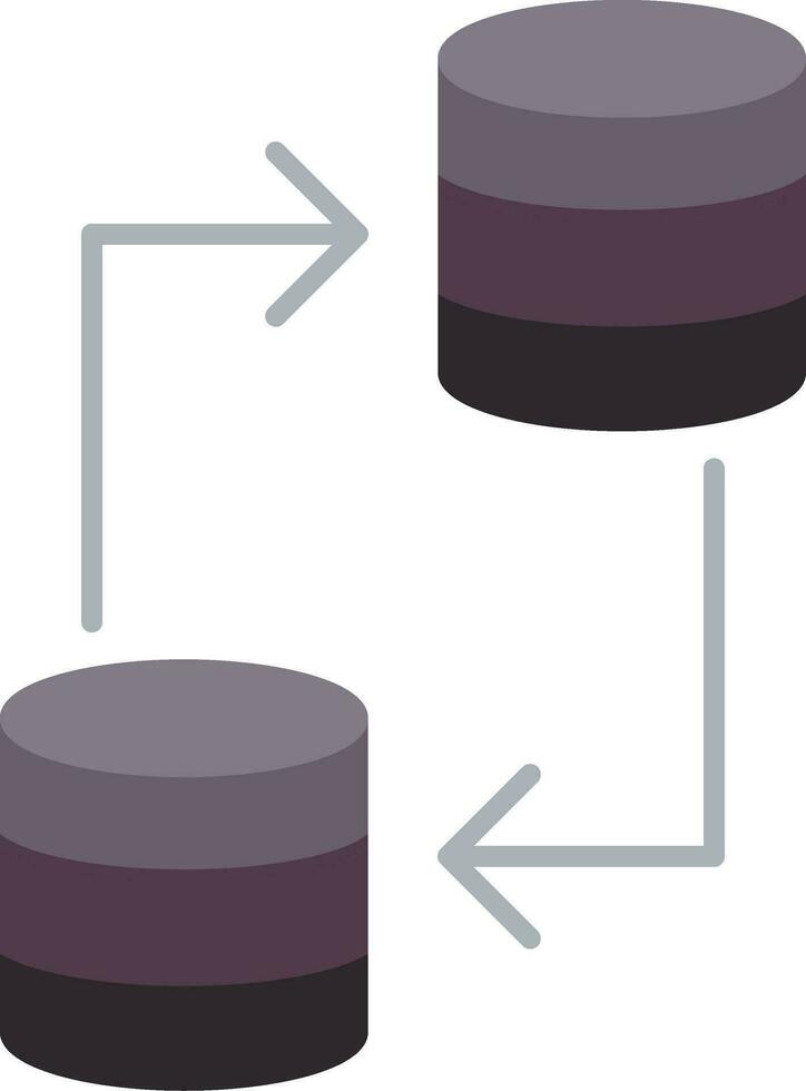 Data Transfer Flat Icon vector