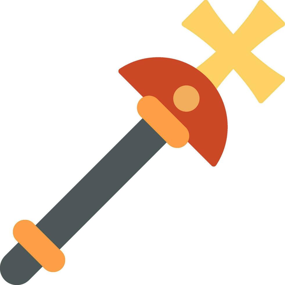 Scepter Flat Icon vector