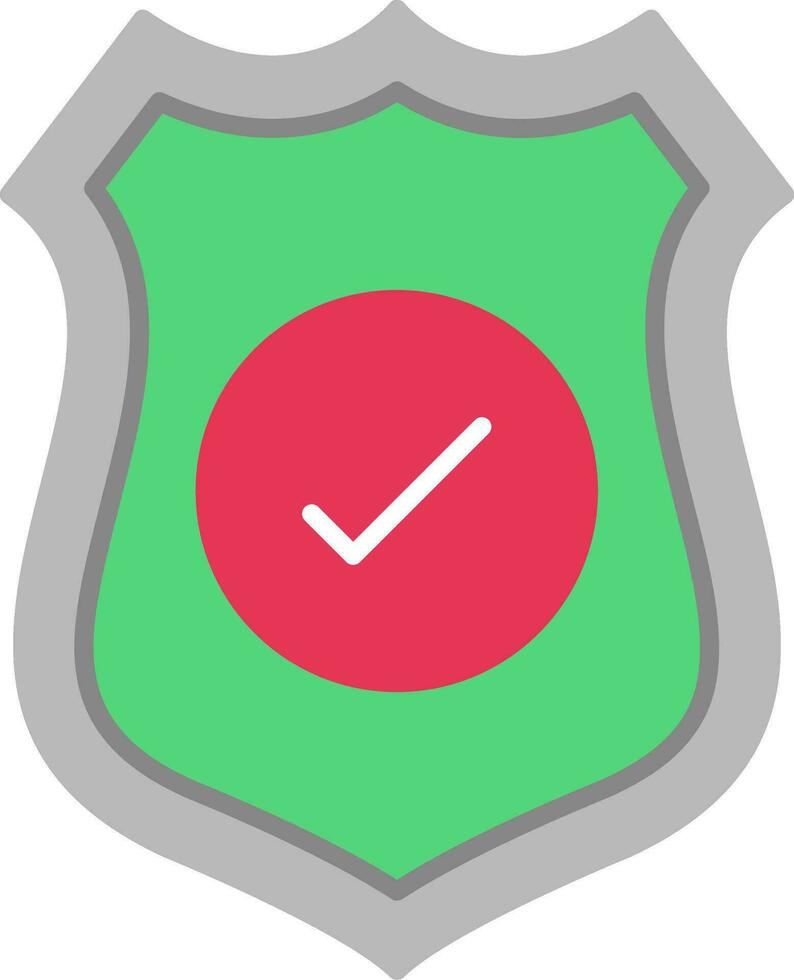 escudo plano icono vector