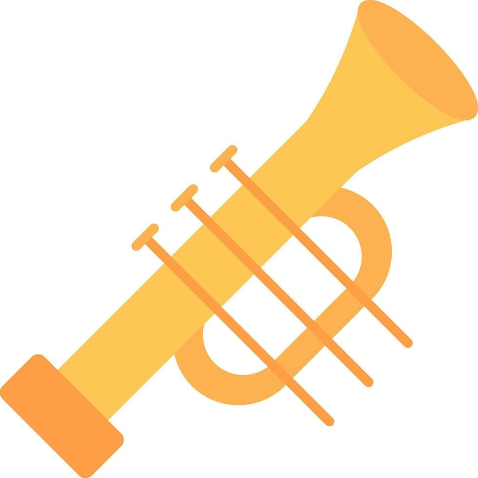 Trumpet Flat Icon vector