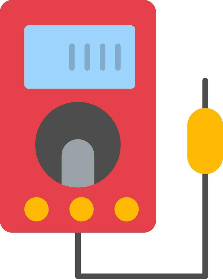 Voltmeter Flat Icon vector