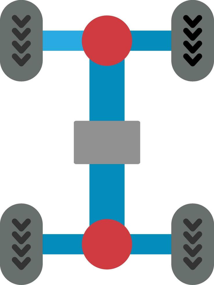 Chassis Flat Icon vector