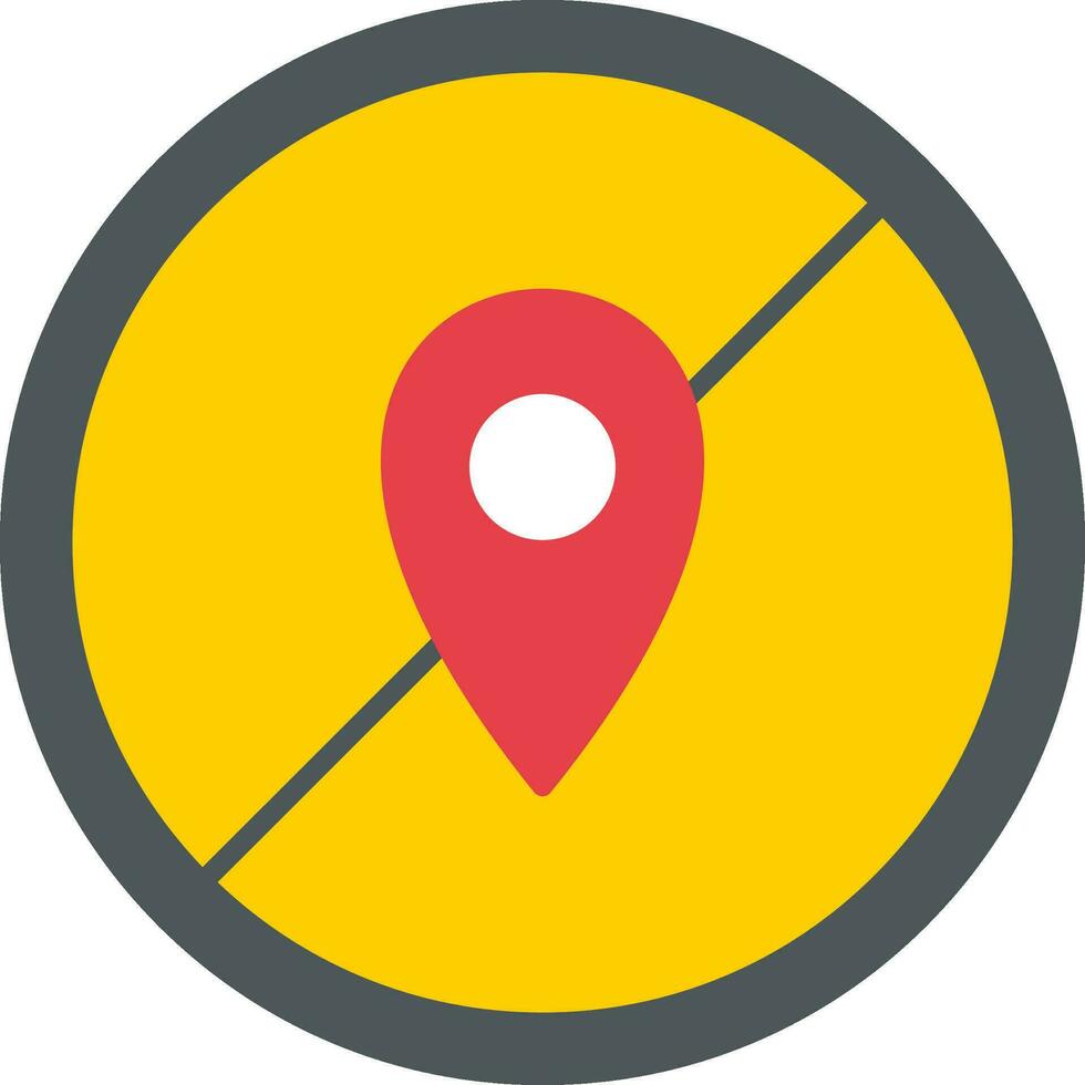 Avoid Flat Icon vector
