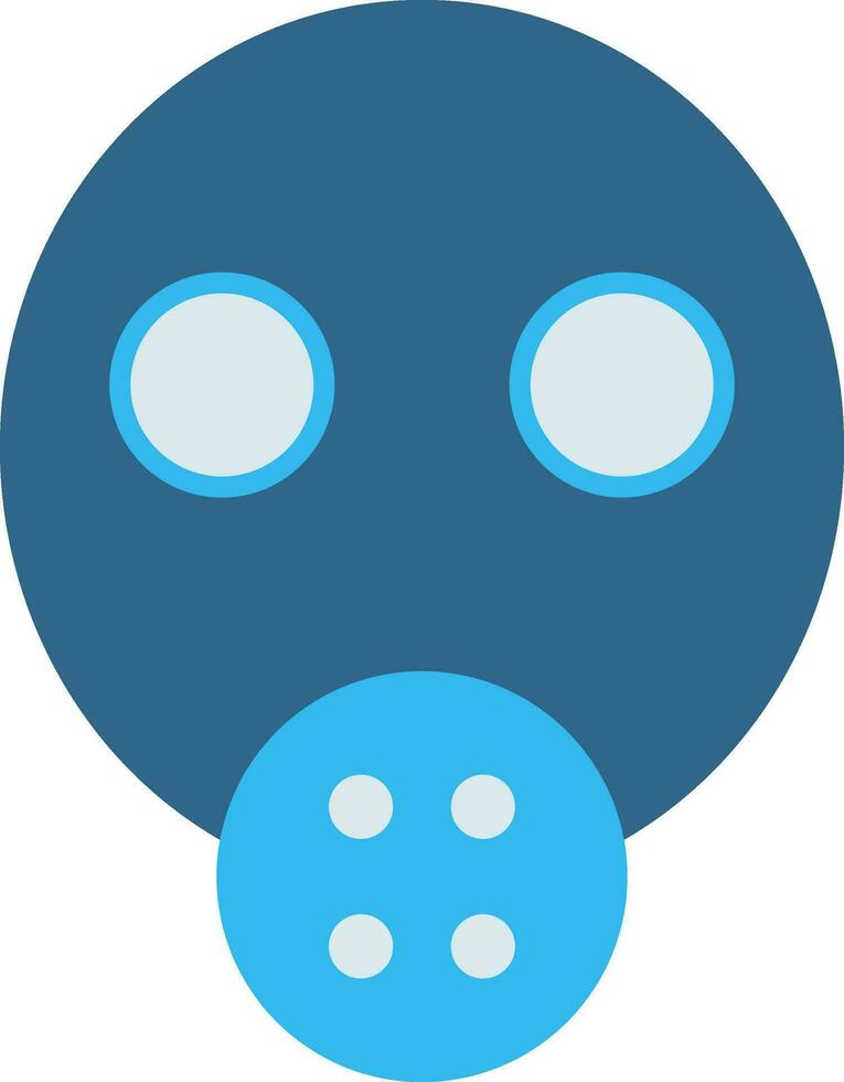 Gas Mask Flat Icon vector