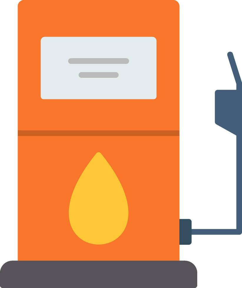 Gas Station Flat Icon vector