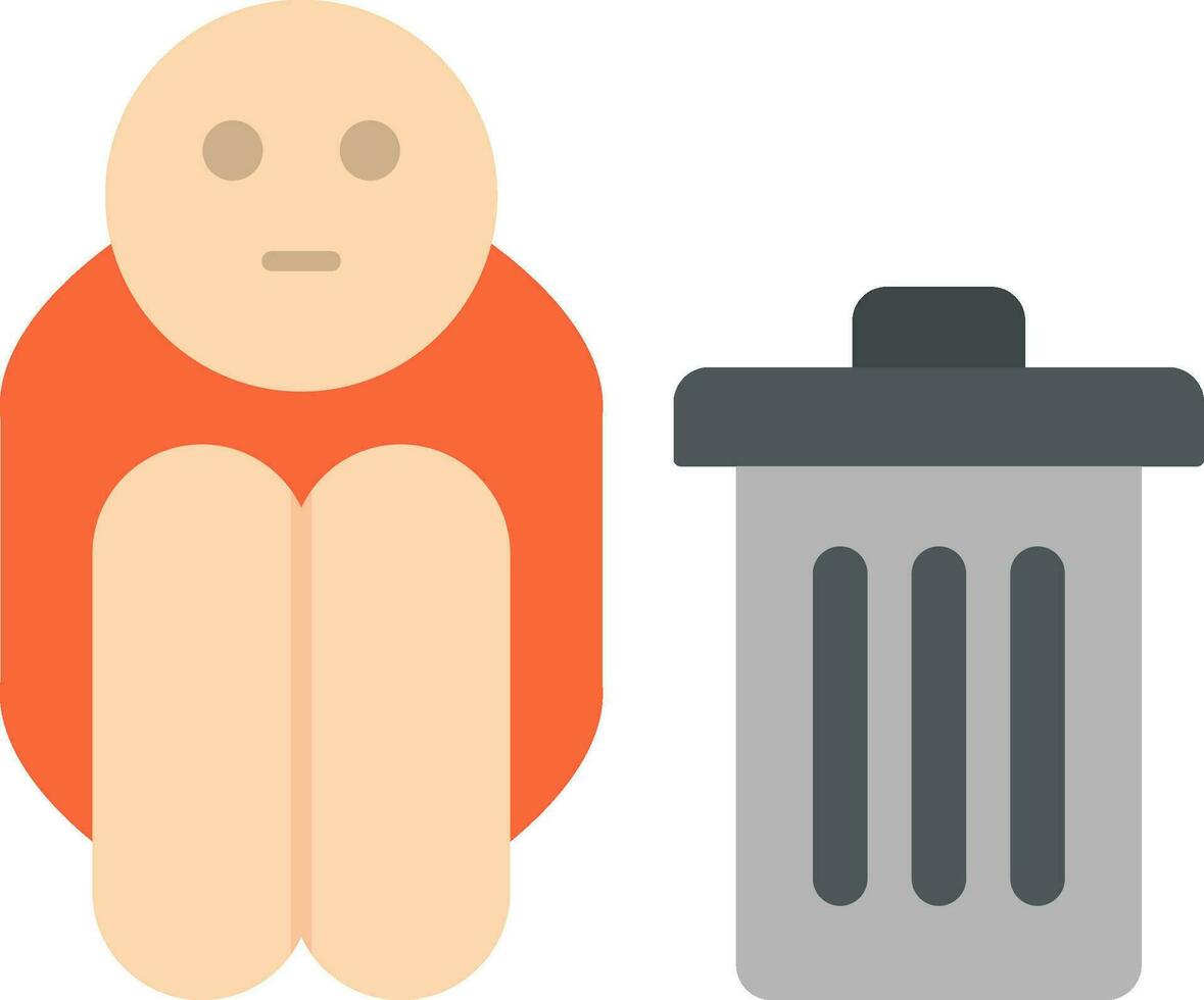 Scavenger Flat Icon vector