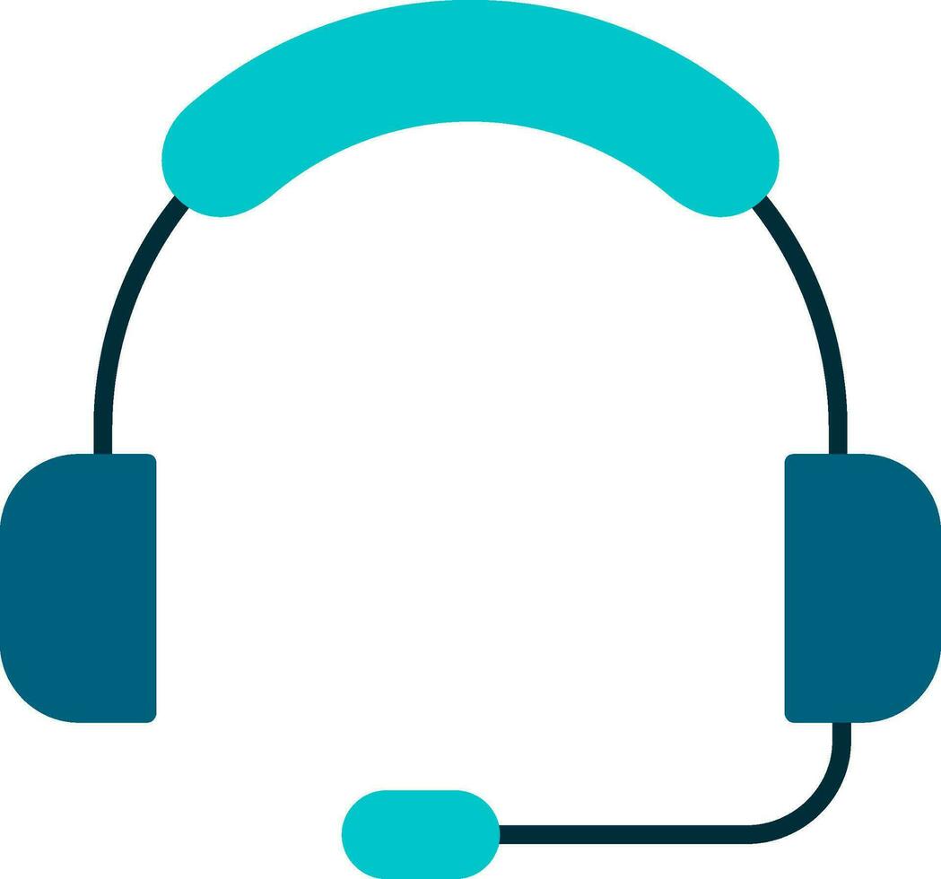 Headset Flat Icon vector