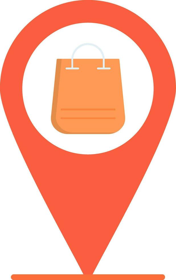 Pin Flat Icon vector