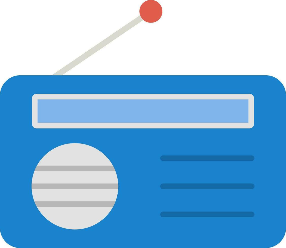 Radio Flat Icon vector