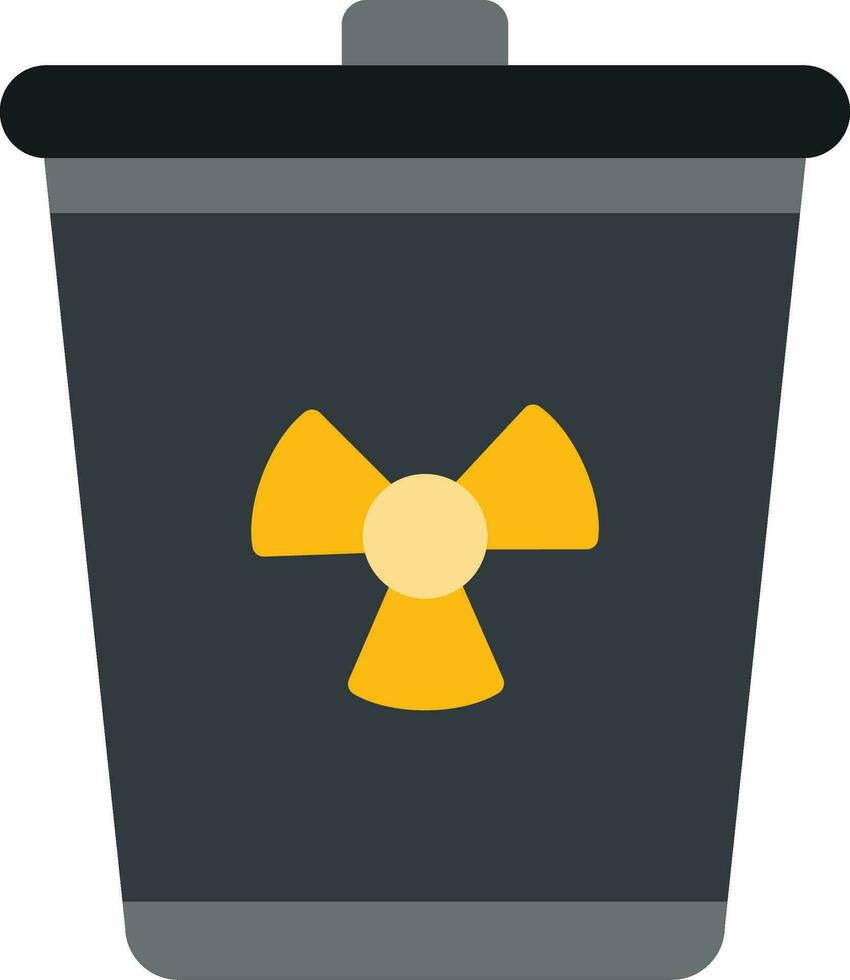 Toxic Waste Flat Icon vector