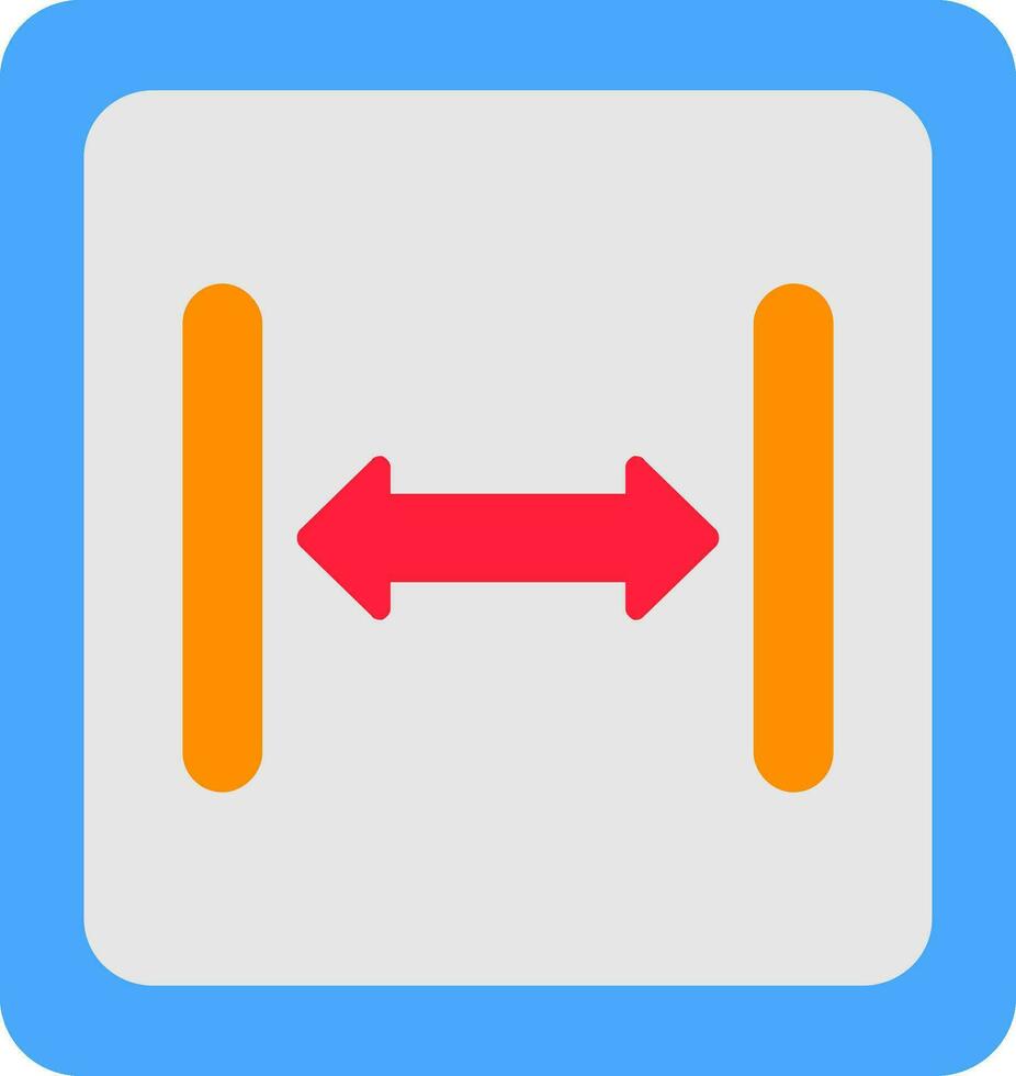 Size Flat Icon vector