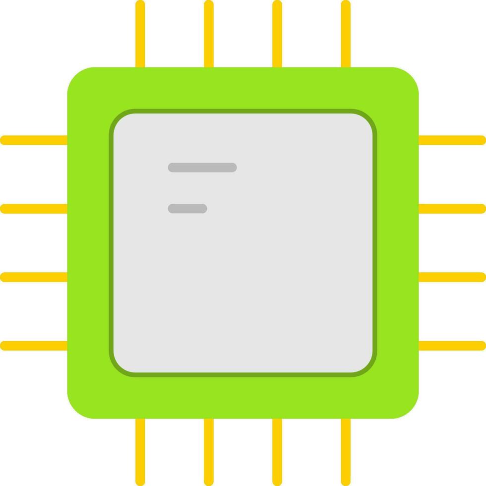 Cpu Flat Icon vector