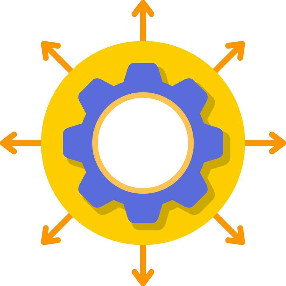 Expansion Flat Icon vector