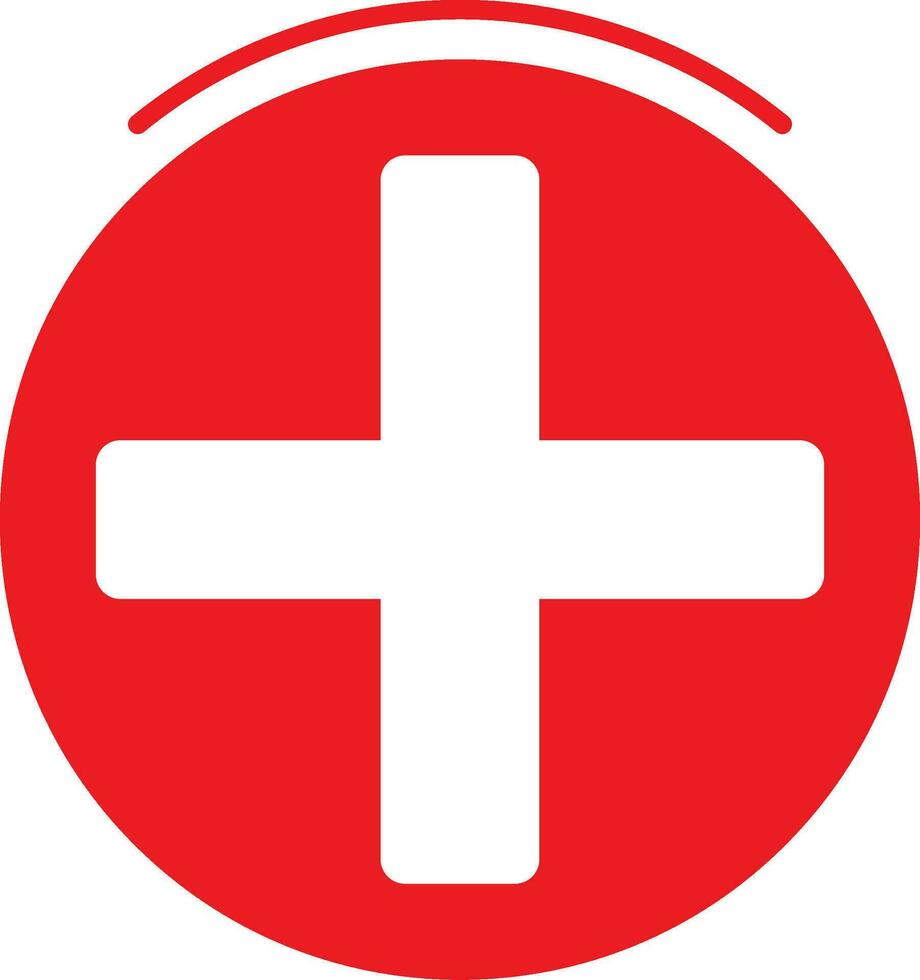 Plus Sign Flat Icon vector