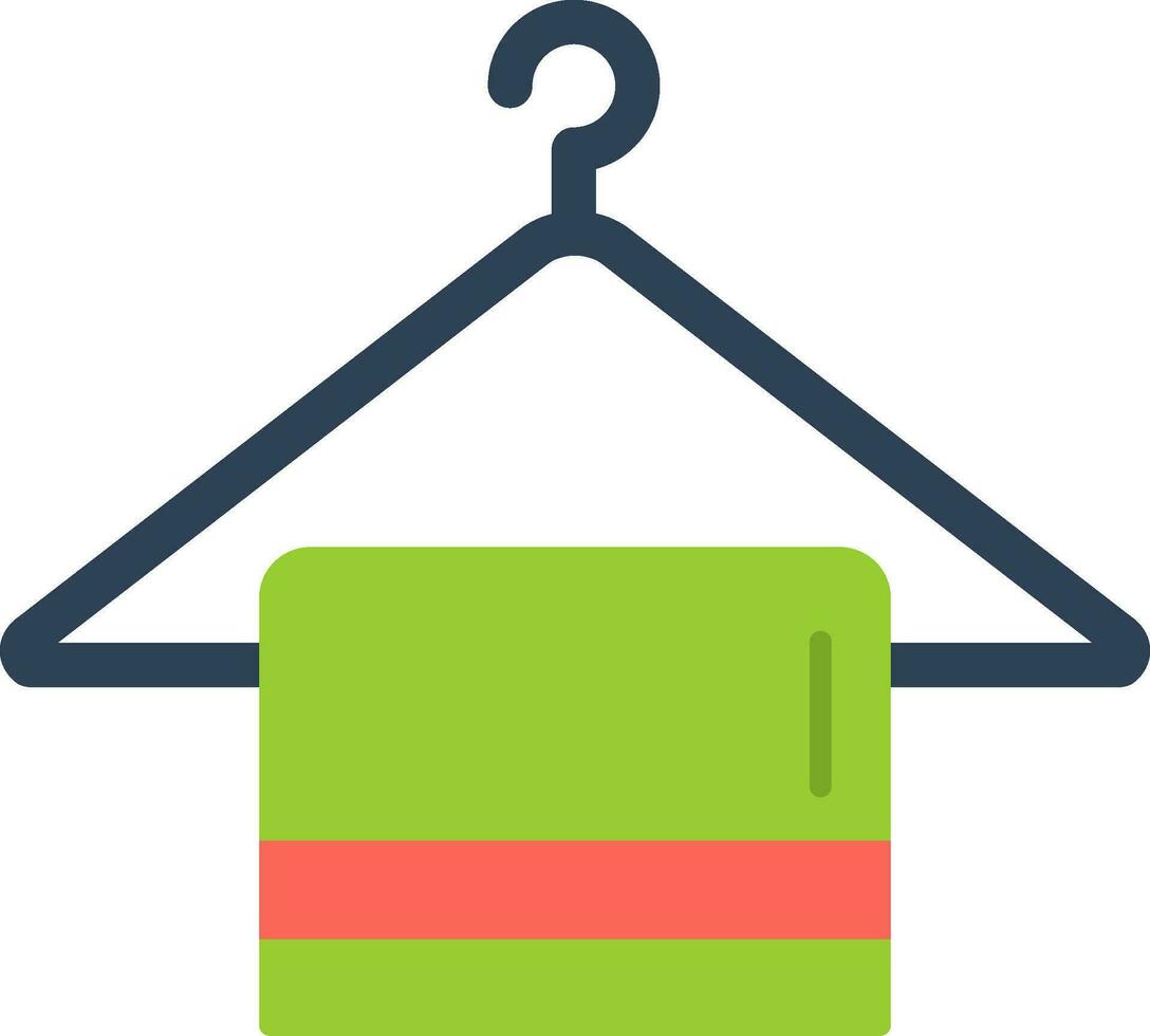 Towel Hanger Flat Icon vector