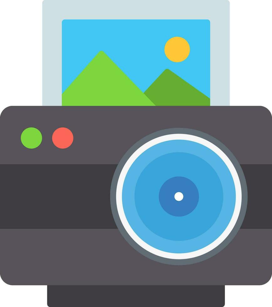 Photo Flat Icon vector