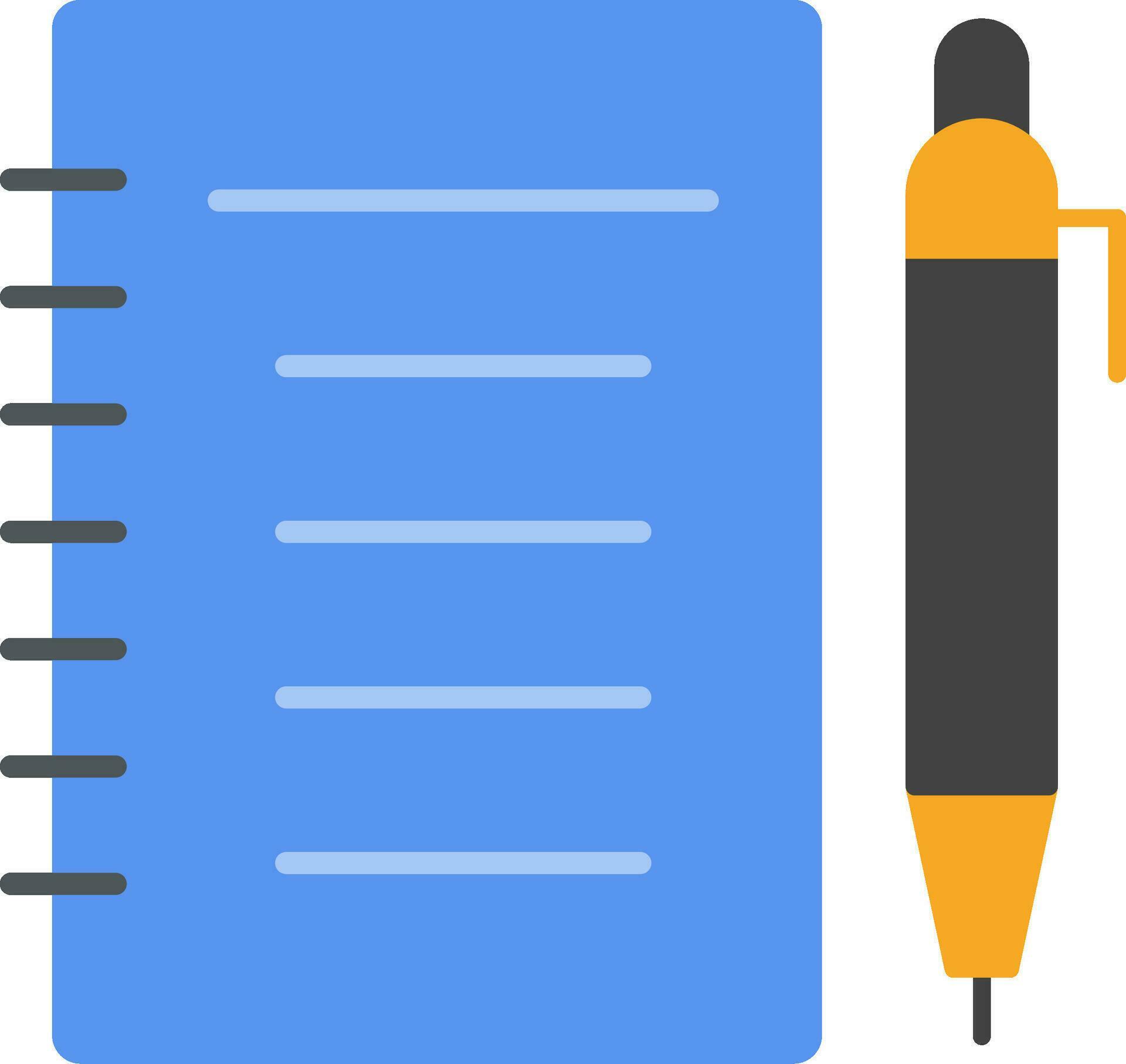 Notebook Flat Icon 36895450 Vector Art at Vecteezy