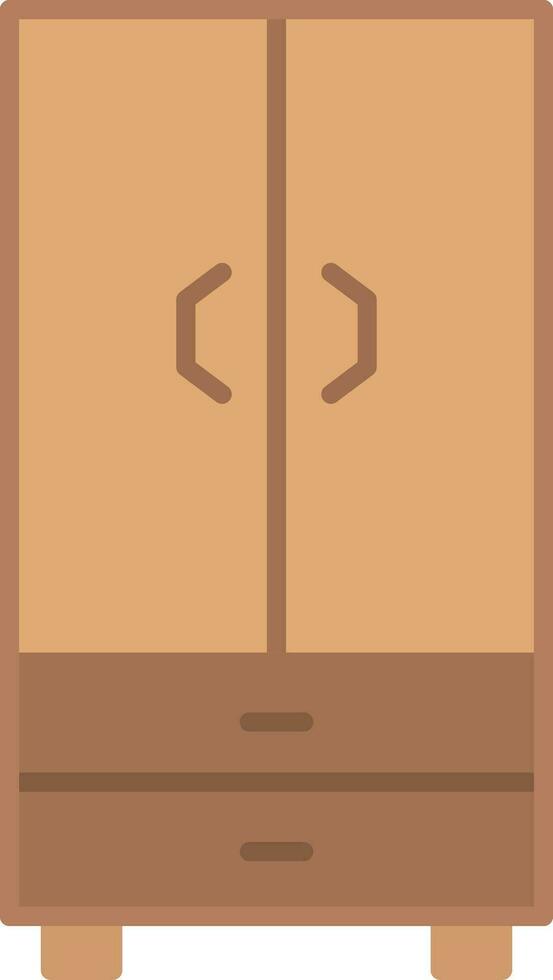 Cupboard Flat Icon vector
