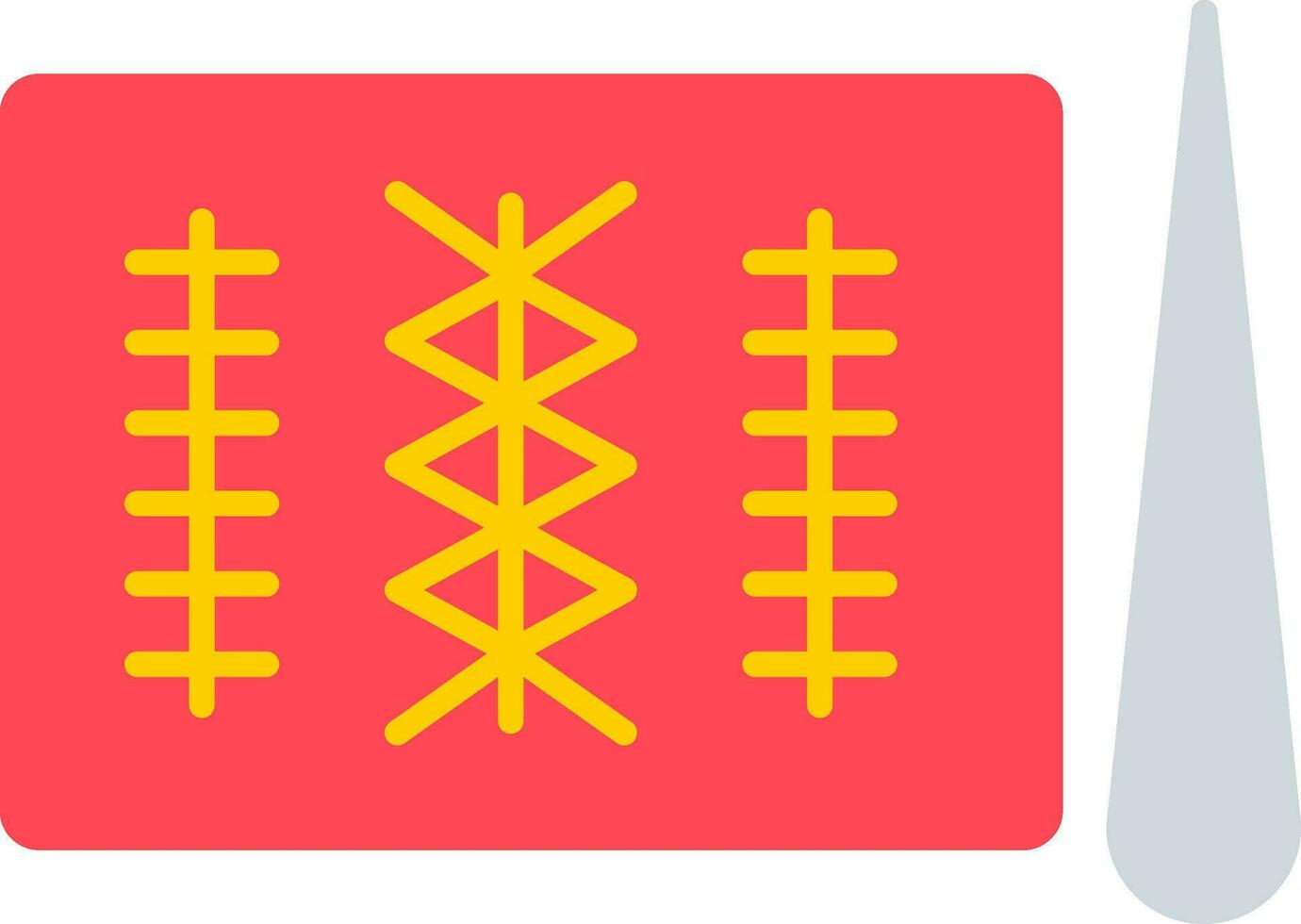 Stitches Flat Icon vector