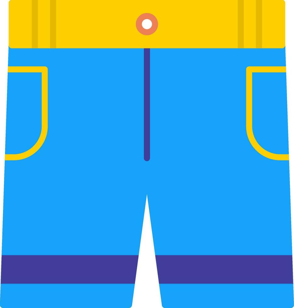 Shorts Flat Icon vector