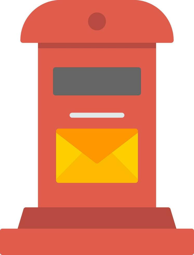 Letter Box Flat Icon vector