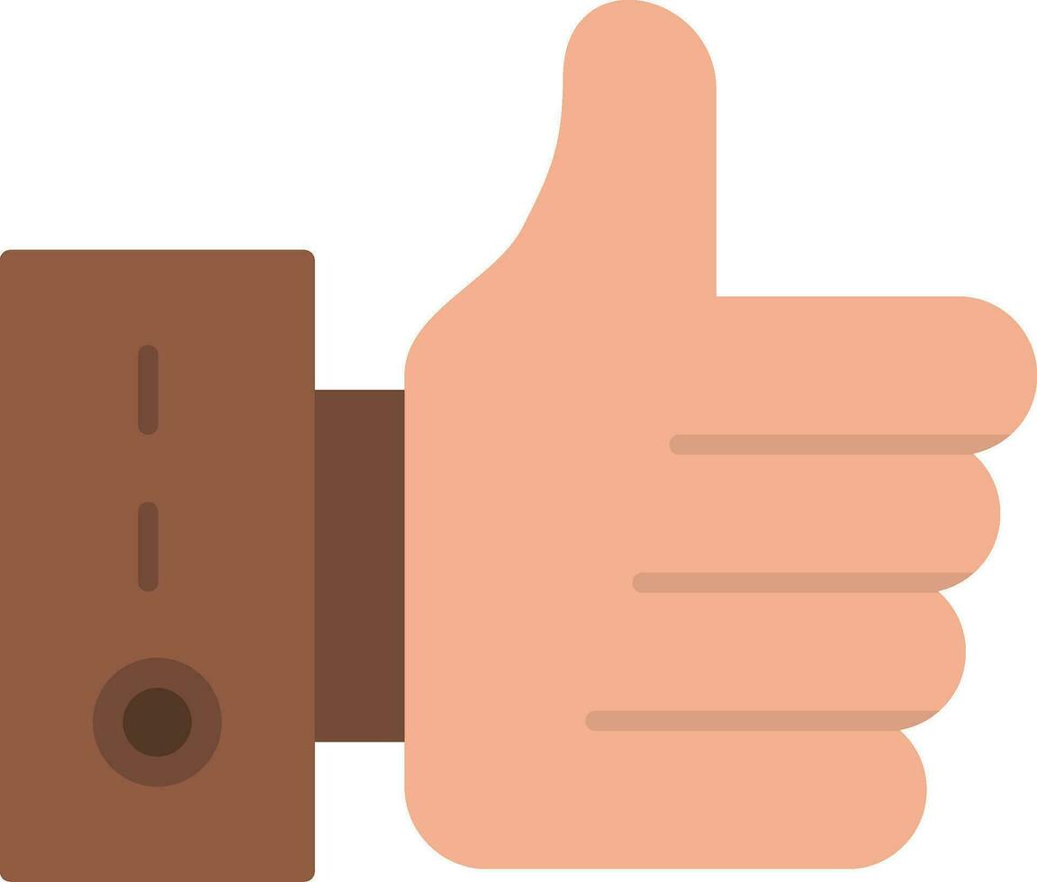 Thumb Up Flat Icon vector