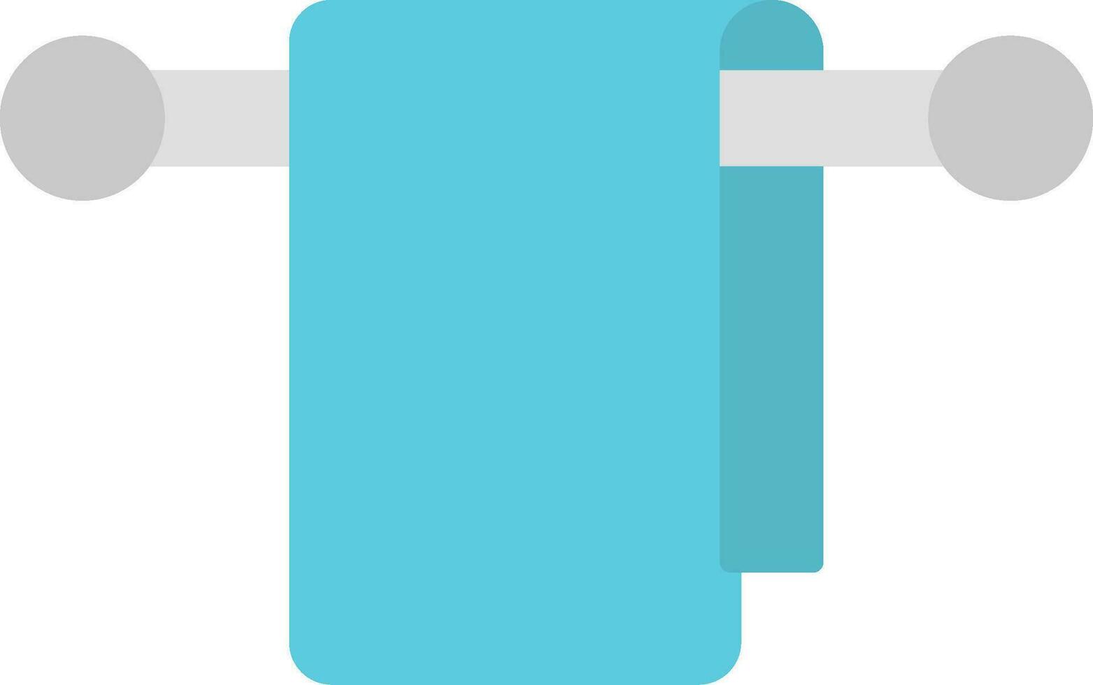 colgador de toallas icono plano vector